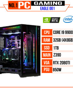 PC GAMING EAGLE 001 (I9 9900K/Z390/32GB RAM/1TB SSD/RTX 2080Ti)